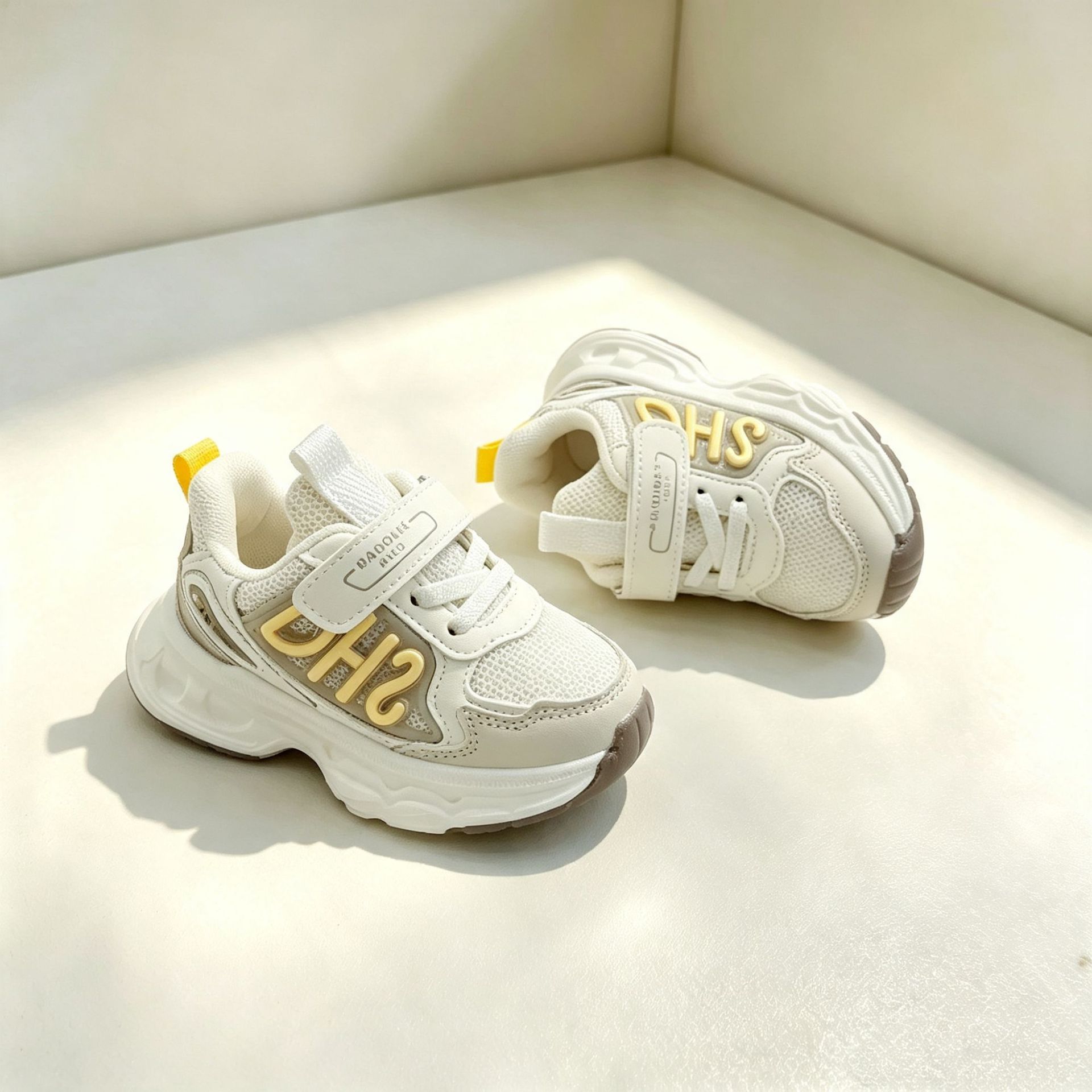 Tallas 22-26/27-31, zapatillas deportivas de doble malla para niños, zapatos transpirables de otoño para niños, zapatos para bebés, zapatos para niñas
