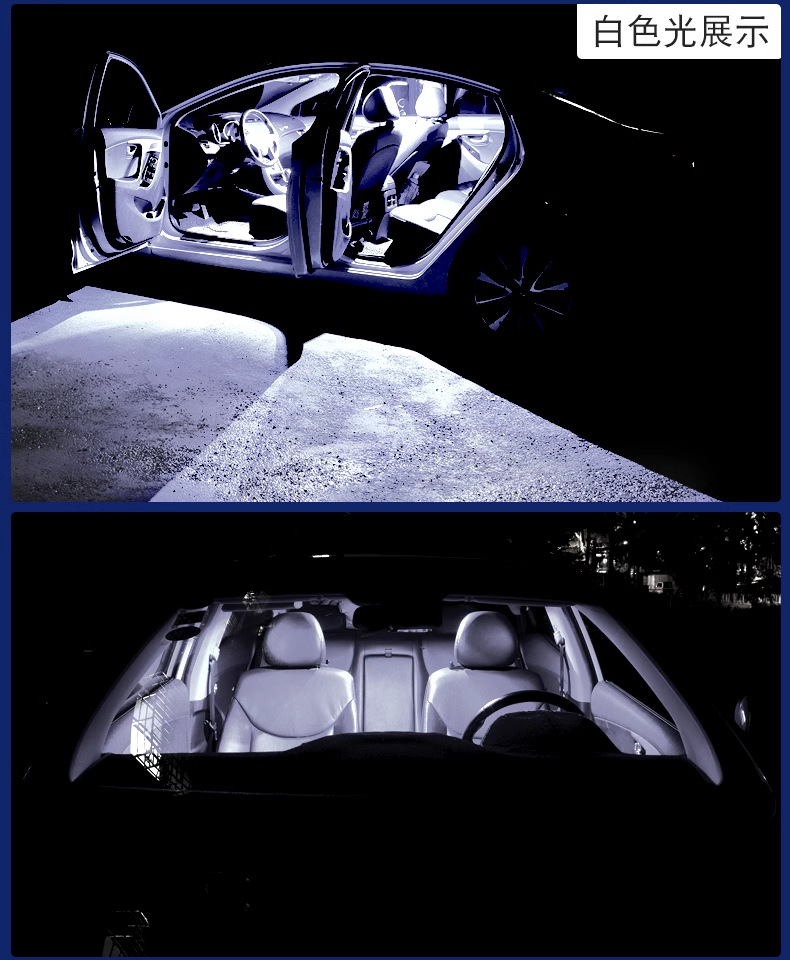 Car Led Combination Set 24Pcs T10 Double Tip Reading Light License Plate Light Indoor Light Amazon Aliexpress