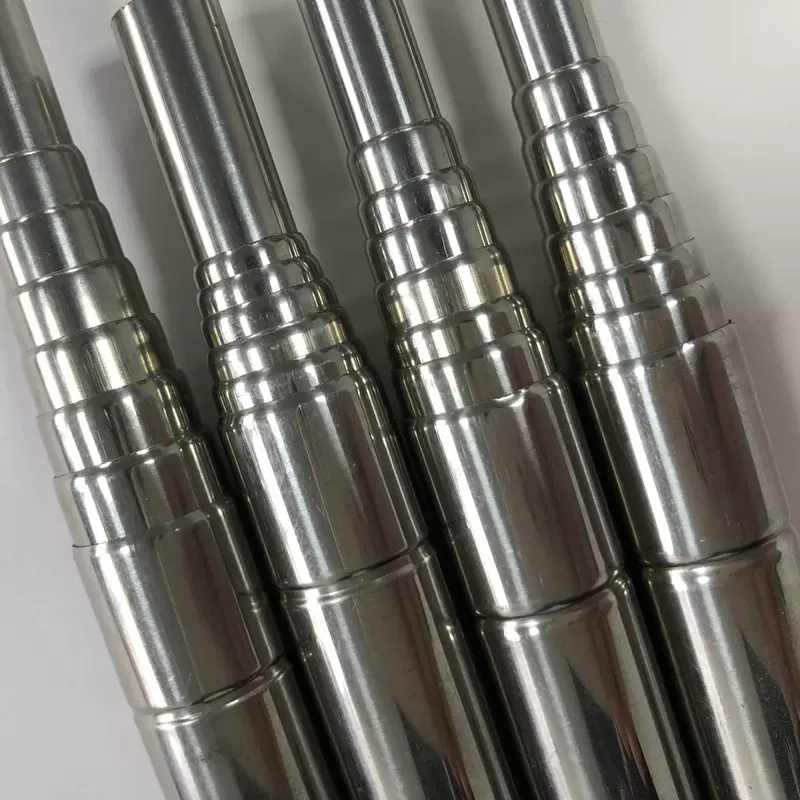 厂家销售 201不锈钢伸缩管 伸缩渔网自拍杆 可压槽 滚筋