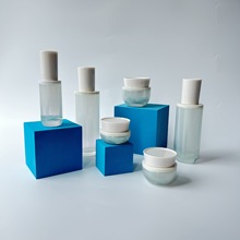 化妆品套装瓶150ml爽肤水瓶40ml精华瓶50g膏霜瓶雪花秀玻璃瓶礼盒