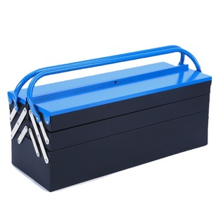 Metal Thickened Single Tie Rod Iron Storage Box Folding Large Space Tool Luggage Extended Iron Tool Box