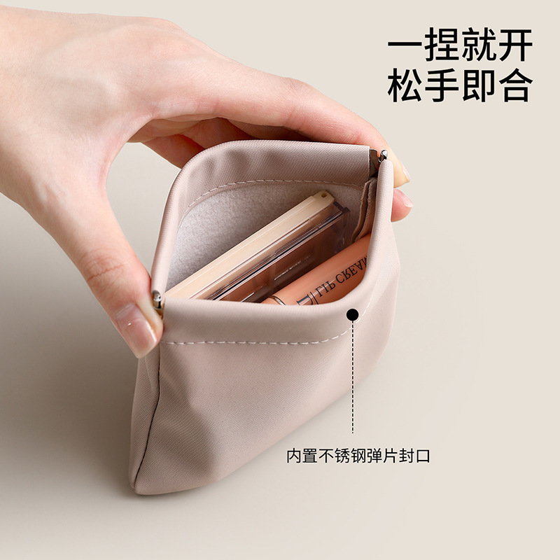 FaSoLa データケーブル収納袋 シャッド メガネバッグ ヘッドフォン 口紅 自動開閉バンドルポケット ポータブル収納袋|undefined