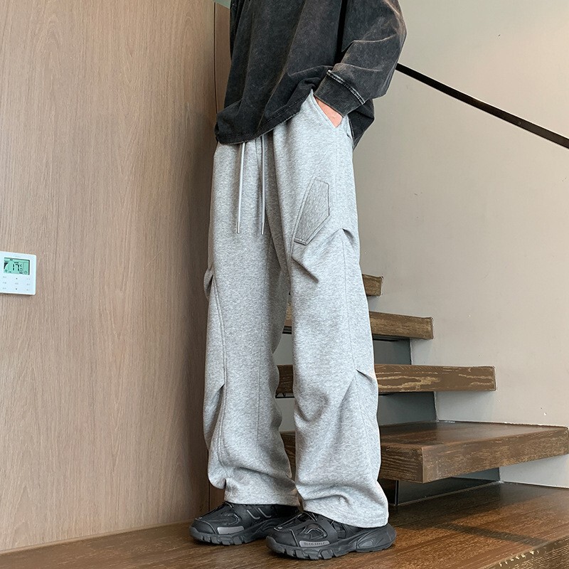 Super Soft Cotton Casual Pants for Men, Spring Trendy Brand Men's Loose Pants, Versatile Men's Sweatshirt Pants, Men's Sweatpants