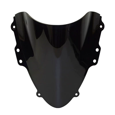 Suitable for Suzuki GSXR 600 750 04-05K4 motorcycle front windshield windshield windshield mirror (Motorcycle front windshield) - smoky-black