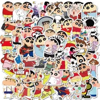 Japanese cartoon crayons, stickers, suitcase, laptop, waterproof guitar, graffiti