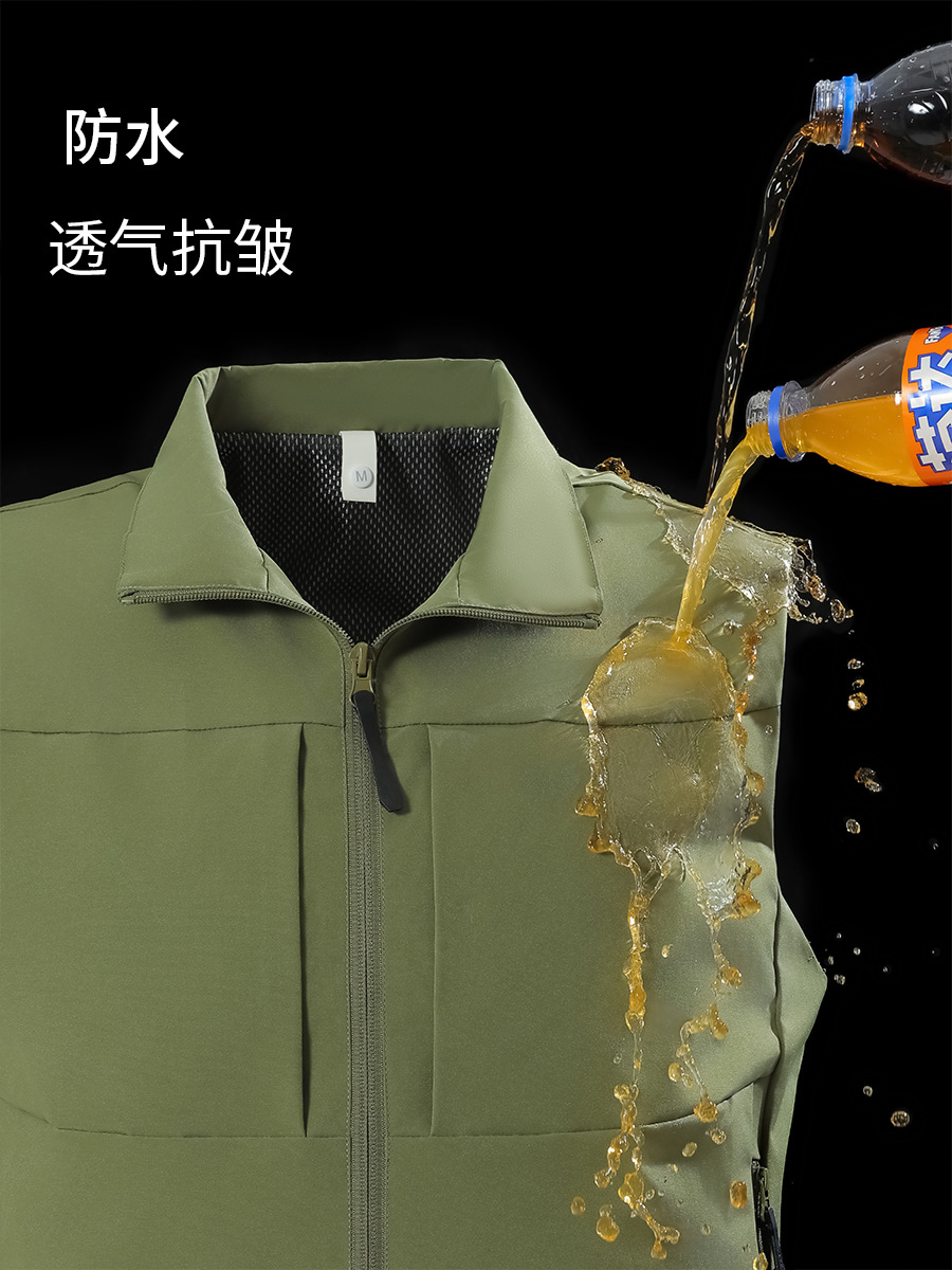 Primavera y otoño fotografía de montaña chaleco de pesca clip de caballo hombre chaleco al aire libre multi-bolsillo chaleco personalizado