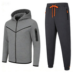 亚马逊wish秋冬情侣运动套装休闲运动卫衣卫裤两件套跑步服大码宽