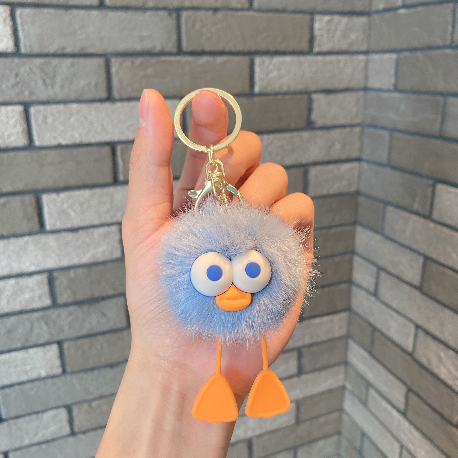 Personalidad extraña imitación de visón muñeca de peluche pareja encantadora bolsos bolsos accesorios exquisitos pequeños regalos