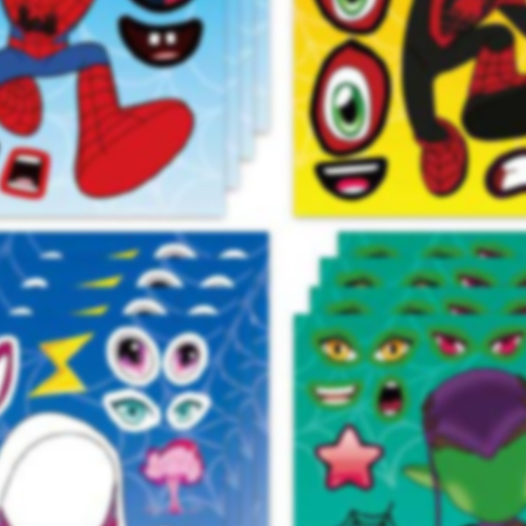 Anime DIY pegatinas Tema del partido haciendo facial arte pegatinas cumpleaños suministros Decoración