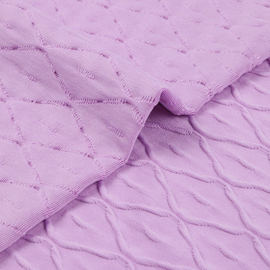In stock 32s combed cloud point knitted jacquard fabric 280g dress fashion homewear pajamas fabric