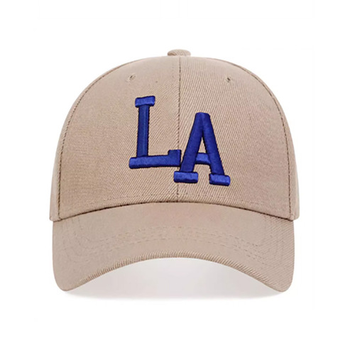 Cross-border unisex fashion casual 3D embroidered LA Duckbill Hat Outdoor Sun Protection Hard Top Hip-Hop Sun Hat