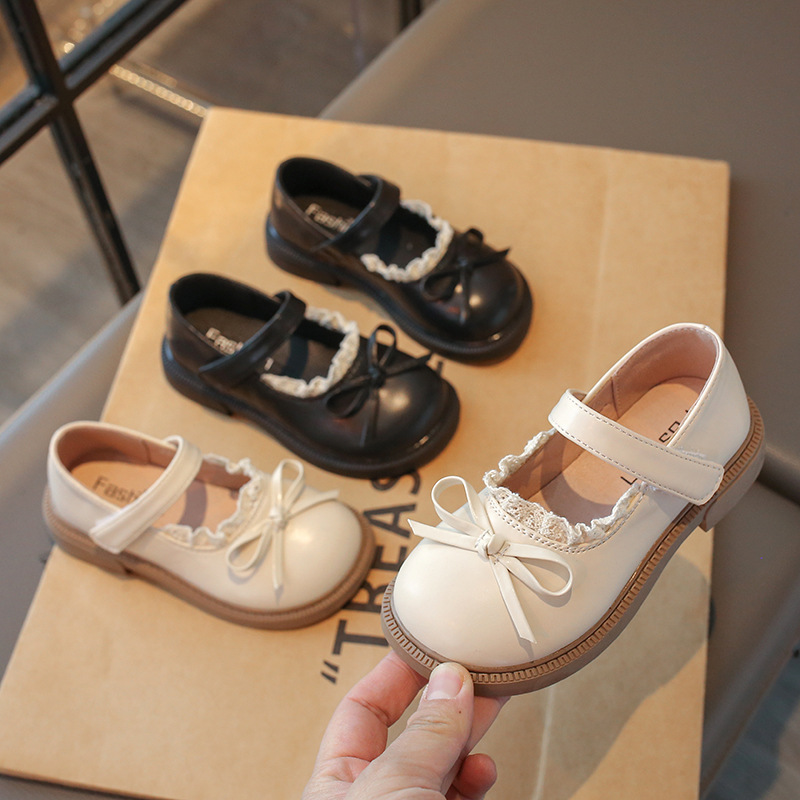 Zapatos de princesa de niñas arco extranjero zapatos de encaje de cuero primavera y otoño 2026 nuevos zapatos para niños zapatos de rendimiento de estudiantes image 5