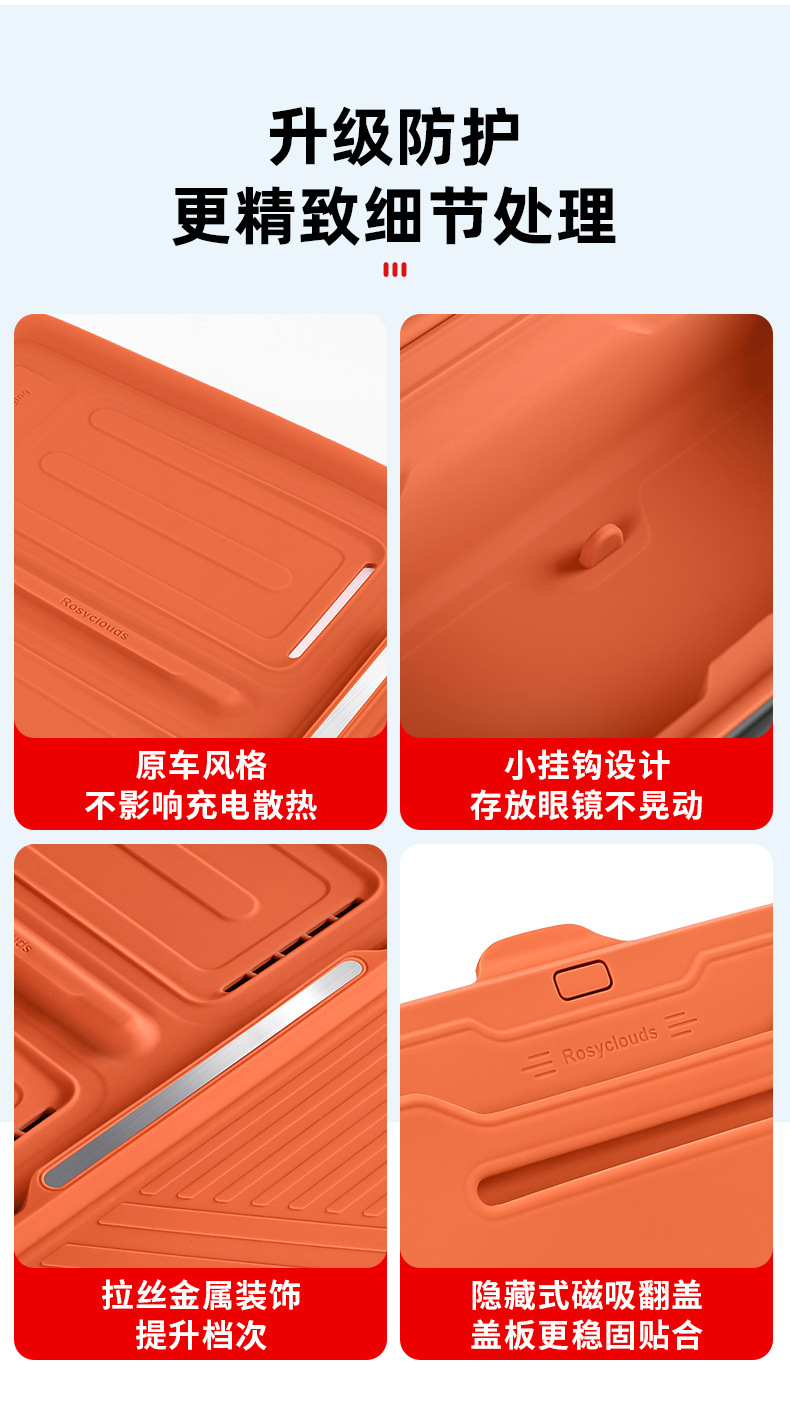 Special Ideal L6L7L8L9 Central Control Wireless Charging Pad MEGA Silicone Water Cup Set Car Accessories Modification Accessories