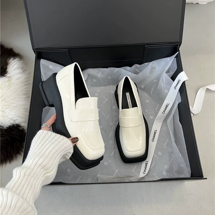 Demi-season winter footwear English style for leather shoes platform, British style, 2024 years