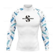 SCUBA斯库巴冲浪服UPF50防晒衣沙滩泳衣潜水服水母衣长袖分体上衣