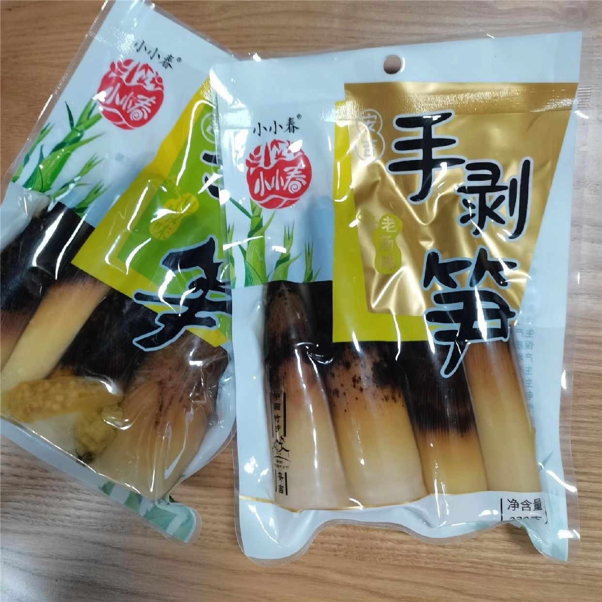 Hand-Peeled Bamboo Shoots Ready to Eat Pickled Pepper Flavor 500g Bag Spicy Snack preparation