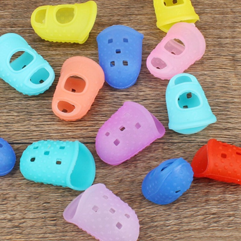 Guitar Guzheng Finger Cots Silicone Finger Protectors for Beginners to Practice Strings Finger Guards to Sweep Strings and Finger Guards