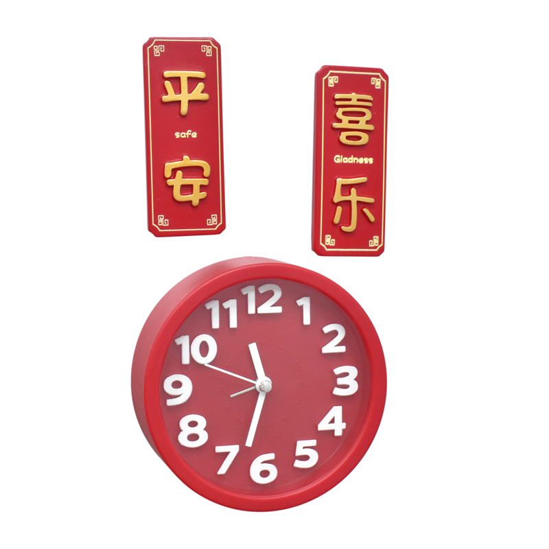 창조적 인 사랑 커플 새로운 알람 시계 오렌지 패션 성격 어린이 냉장고 자석 시계 자석을 가득 채우고