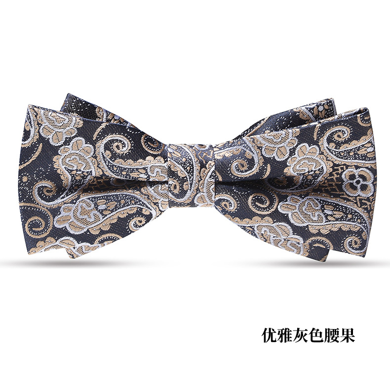 ↤↤↤우아한 그레이 캐슈 나비넥타이 ↢⇢⇢