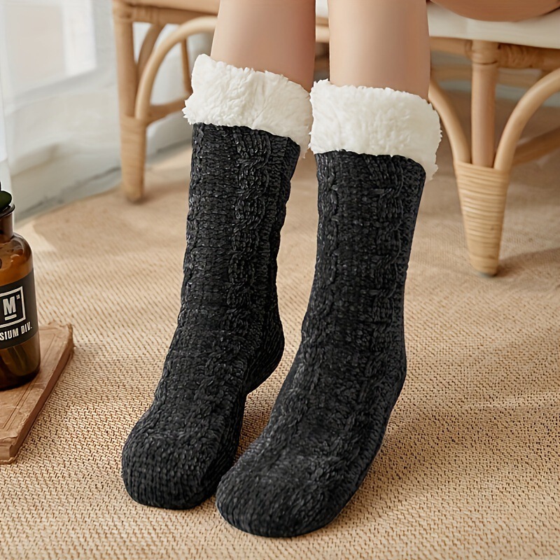 Cross-Border Chenille Winter Floor Socks, Snow Socks, Sleep Socks, Home Confinement Socks, Leg Covers, Carpet Socks, Women's Wholesale