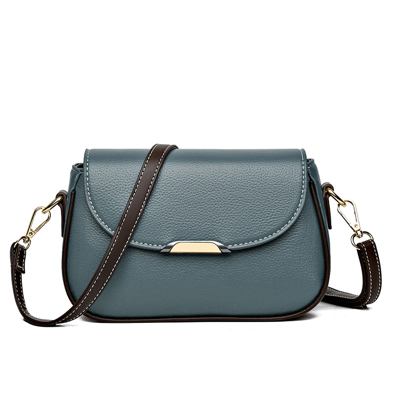 Women's 2025 New Large Flap Messenger Small Square Bag Luxury Trendy Fashion Versatile Shoulder Crossbody Bag PU Leather - Thumbnail 6