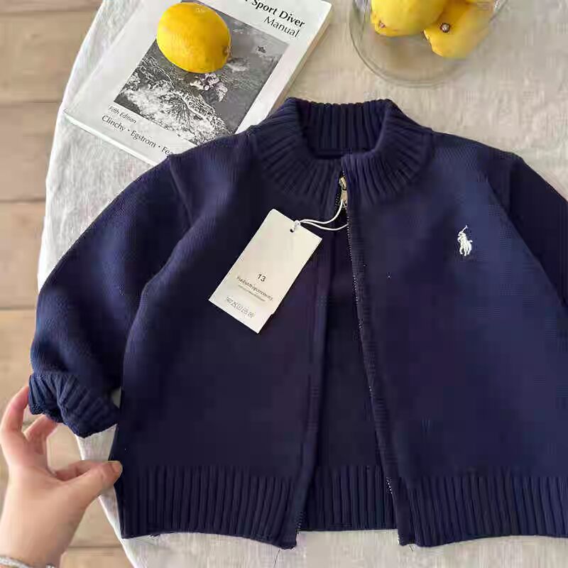 Children's autumn sweater, cardigan for boys with zipper, jacket, children's clothing 4