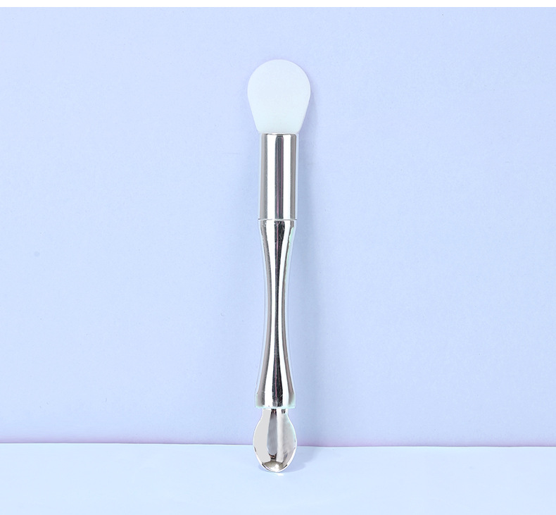 LMLTOP electroplated mask brush with spoon, dual-head, dual-purpose, mud film application, film mixing brush, mask stick TOP-056 undefined
