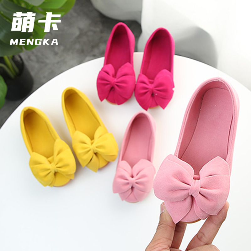 公主豆豆鞋2020春季新款儿童女童皮鞋童鞋韩版单鞋宝宝鞋休闲潮|ms