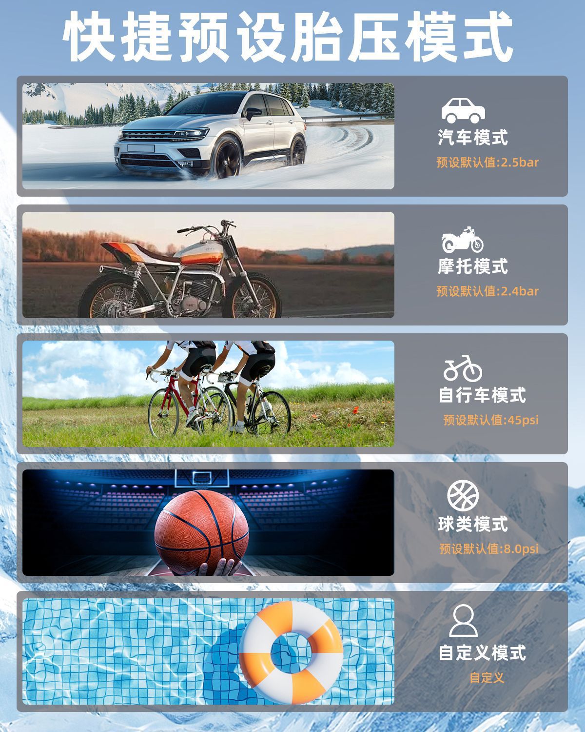 Dual-Screen Digital Display Portable Mini Car Air Pump Electric Tire Ball Pump Air Pump for Car and Home Use