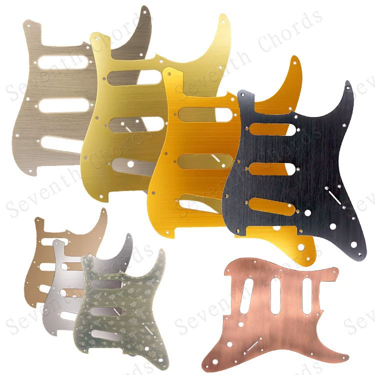 Металлический алюминиевый сплав St SQ одинарная накладка для электрогитары SSS электрогитара три одинарные накладки для гитары передняя крышка