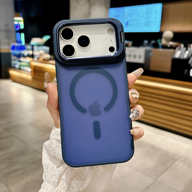 iPhone17promax镜头支架手机壳苹果16磁吸15肤感磨砂14防摔保护套|undefined