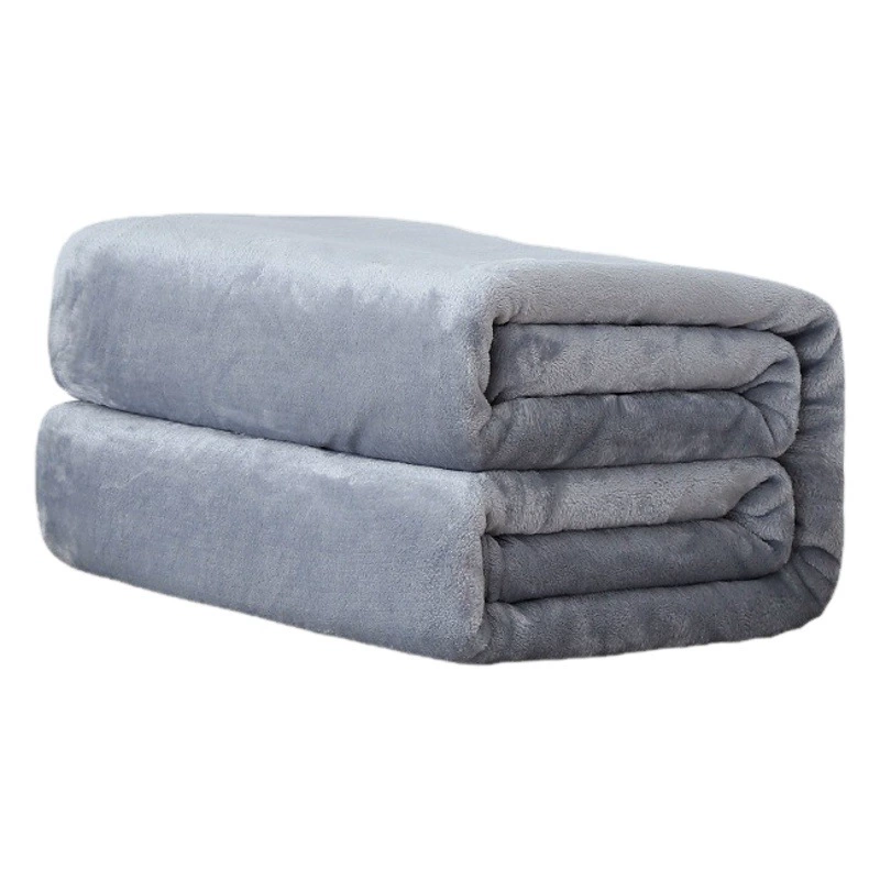Оптовая Продажа с фабрики однотонное фланелевое одеяло Коралловое Флисовое одеяло ворсовое одеяло для кондиционирования воздуха многофункциональное одеяло Подарочное одеяло