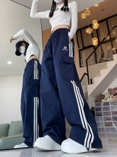 秋季2023时尚休闲长裤美式拉链潮牌休闲小个子修身百搭显瘦长裤子