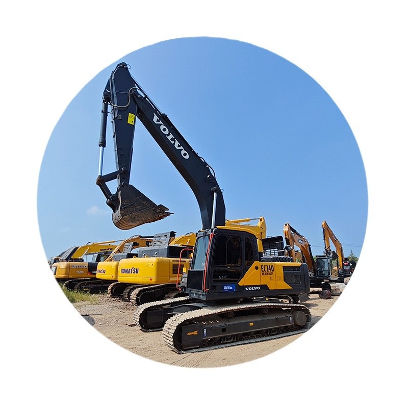 Comercio exterior directo Volvo EC240 excavadora tipo orugas gran excavadora de obras de construcción