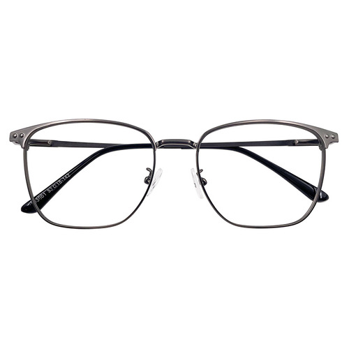 93001t New Trendy Semi-Rimless Blue Light Blocking Glasses, Compatible with Prescription Lenses, Designed for Large Faces and Slimming Effect
