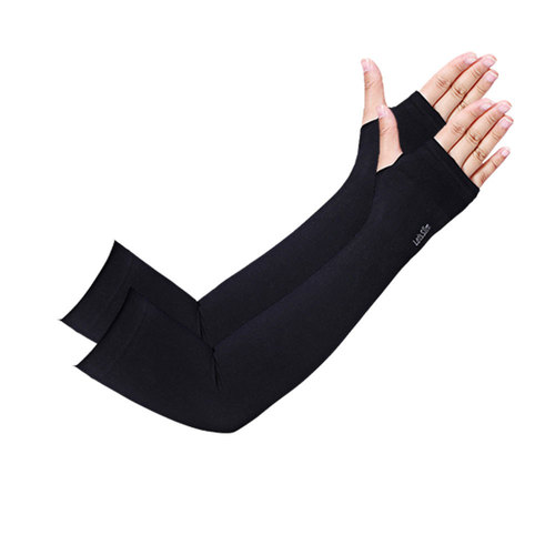 Cross-border Amazon 360 Ice Silk Seamless Sleeves Loose Ice Straight Sunscreen Sports Cycling Ice Sleeve Arm Guards