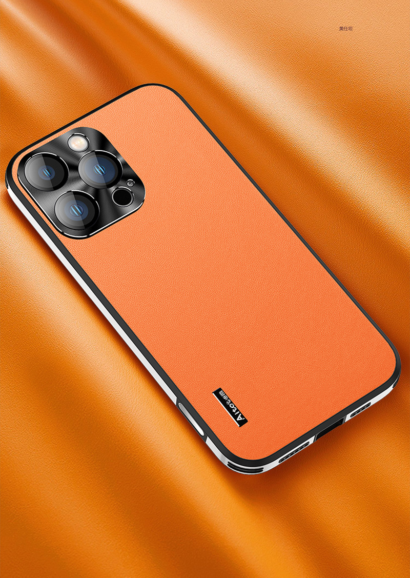 Ốp lưng điện thoại chống sốc viền dày cho iPhone 16 Pro Max kèm miếng dán ống kính — [Ánh sao đen★Mặt sau bằng da trơn chống sốc], 【Ánh sao màu cam★Mặt sau bằng da trơn chống sốc], 【Ánh sao xanh Populus euphratica★Mặt sau bằng da trơn chống sốc], 【Ánh sao màu xám titan★Mặt sau bằng da trơn chống sốc] chi tiết 18