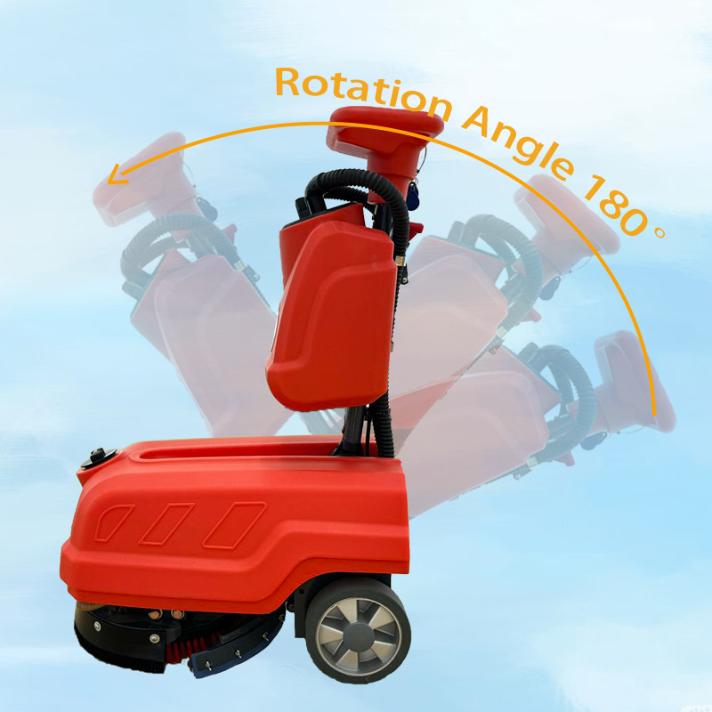 小河马工业洗地机商用清洁设备刷地机吸拖一体小型手推式拖地机