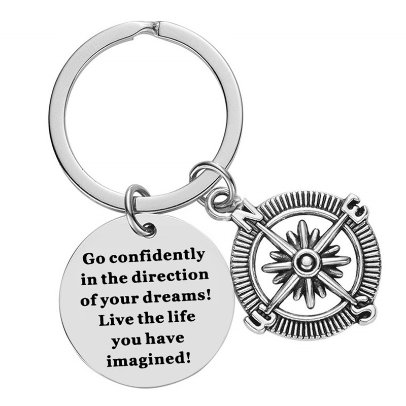 2022 key chain Go confident in the Direction graduation season key chain