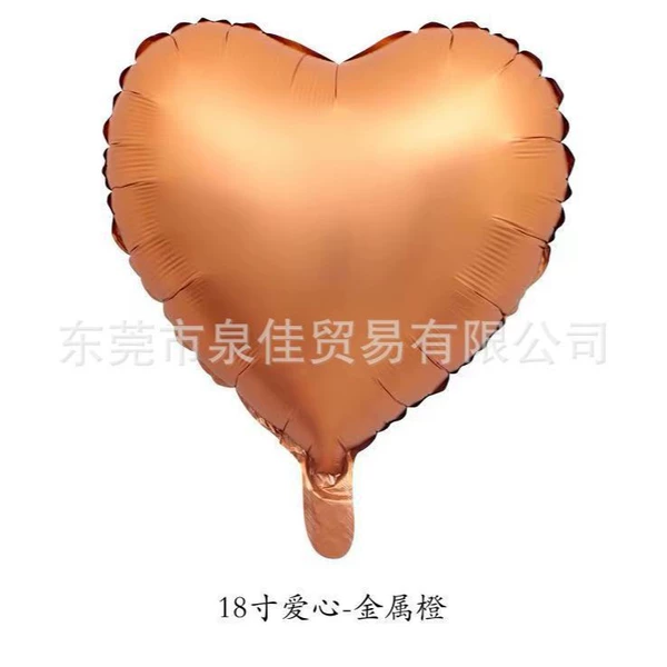 18 inch love metal orange