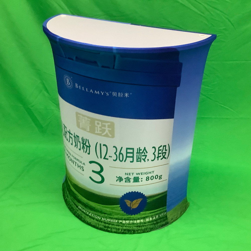 Ventas directas de la fábrica de Shanghai pantalla rápida mostrar recepción cuadrado actividad cabina portátil aleación de aluminio sublimación paño recepción