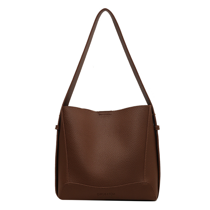 Bolso de gran capacidad para las axilas de cercanías 2023 otoño e invierno nuevo bolso de mujer de moda bolso de hombro de todo fósforo bolso de cubo de moda Retro