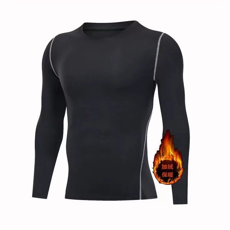 Invierno de camisa de calzado deportivo calentamiento al aire libre entrenamiento de entrenamiento de baloncesto elástico empalme leggings hombre