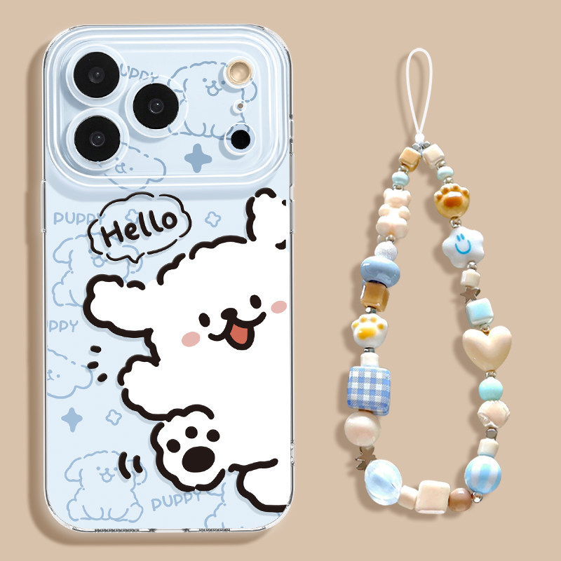 Line Dog Apple 17 Phone Case iPhone 17 Pro Max with Hanging Chain New 13 Transparent Soft Case 15 Cartoon Line Dog Apple 17 Phone Case iPhone 17 Pro Max with Hanging Chain New 13 Transparent Soft Case 15 Cartoon