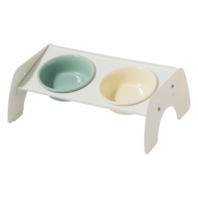 Gato Tazón de cerámica perro tazón de comida doble tazón de comida protector de la columna cervical tazón de arroz gato tazón de fuente de arroz para beber suministros para mascotas