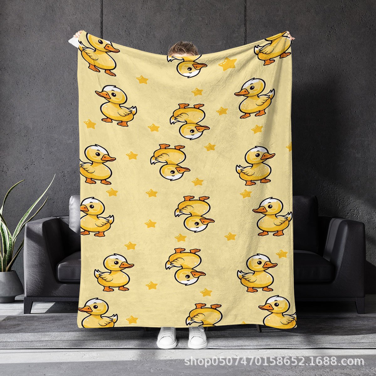 Cute duck blanket