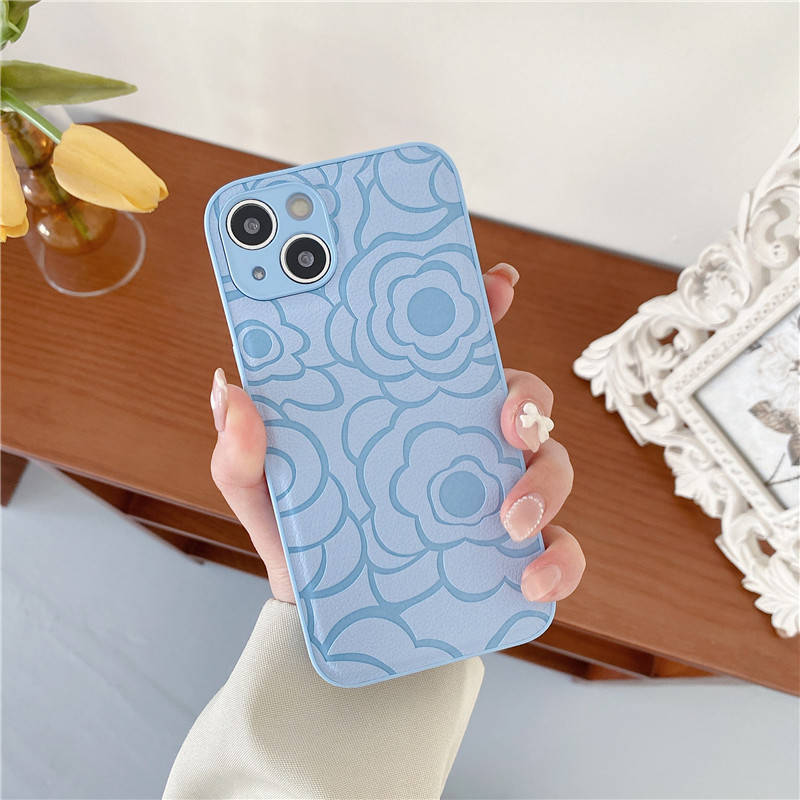 Funda de teléfono móvil retro camelia para iPhone 17, 16 Pro Max, Apple 15, de cuero, XS, todo incluido, 15, anticaídas, 14