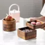 木质商务商用圆形盘子