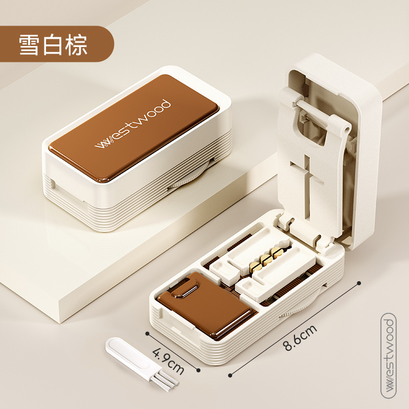 日本製ピルカッター、クォーターピルカッター、ピルカッター、正確に分割できる2錠のピル収納ボックス、ピルボックス|undefined