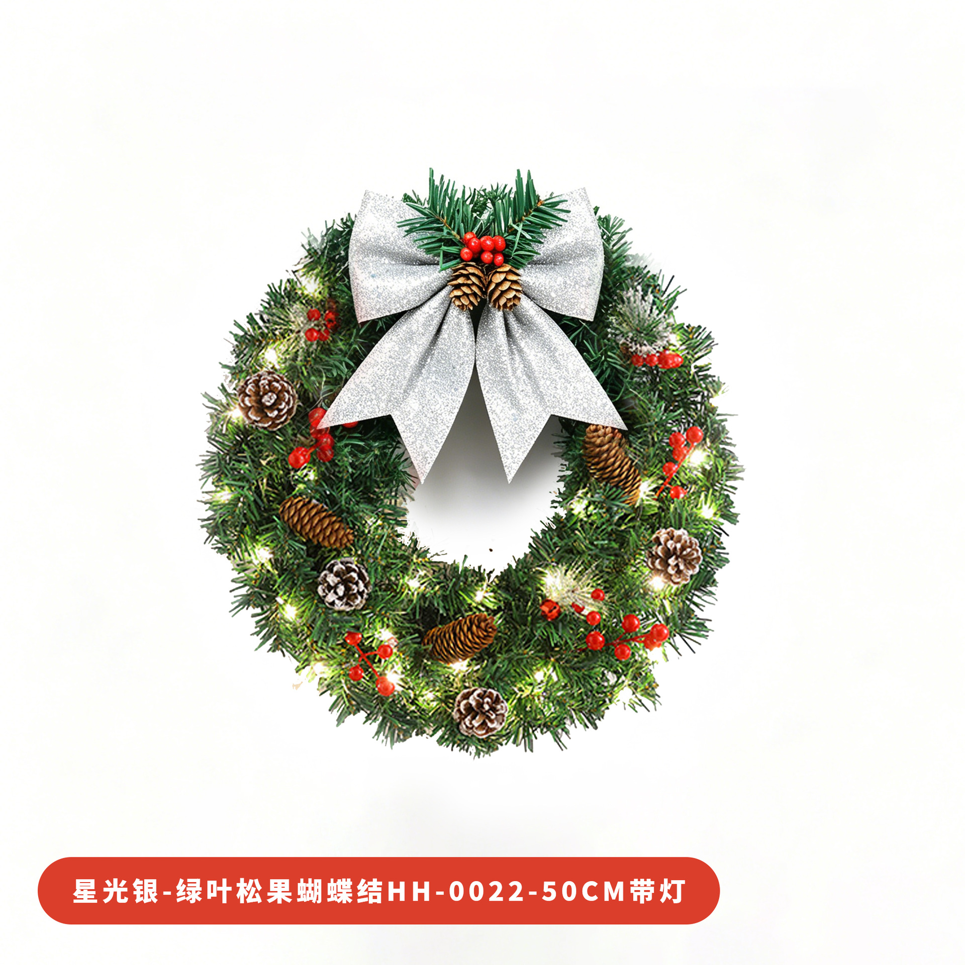 Amazon popular guirnalda de Navidad ratán 30/40/50/60cm decoración de Navidad Garland puerta colgando escena